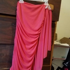One shoulder homecoming dress